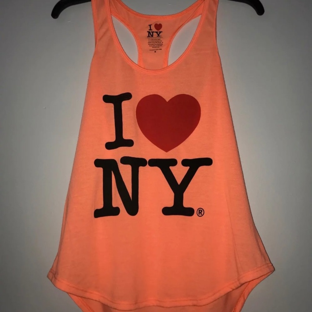 I ❤️ NY razor back tank top